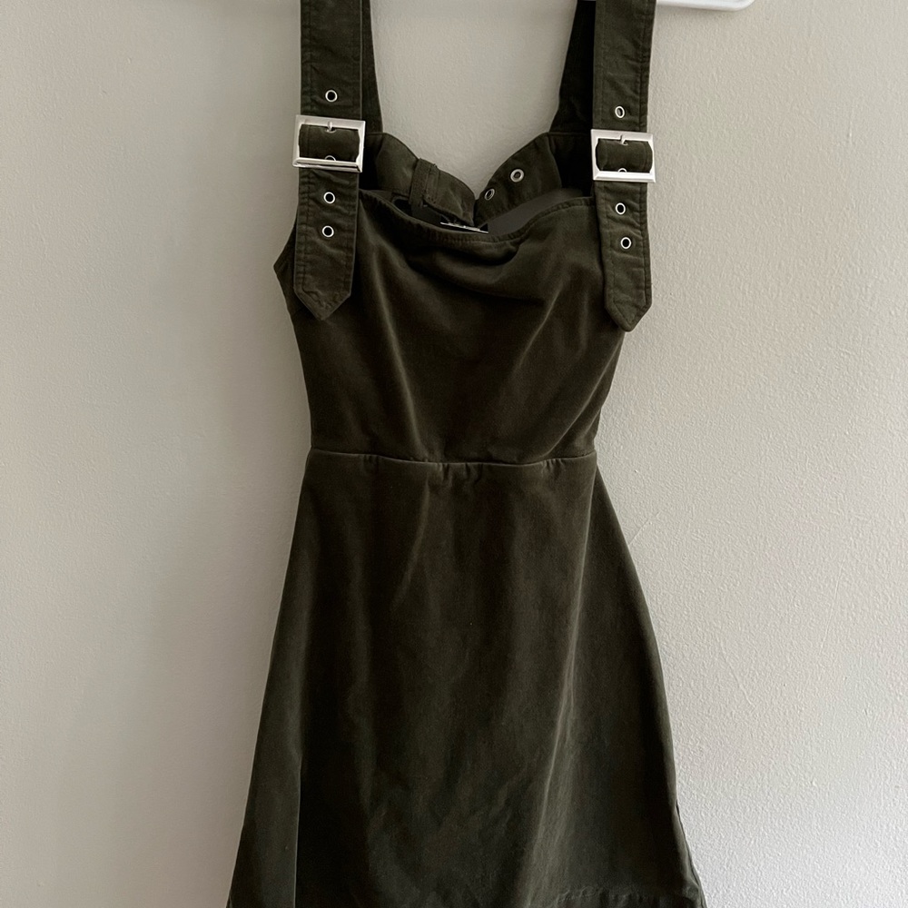 Olive green dress
